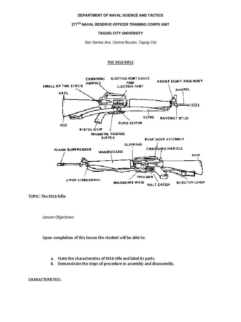 m16 diagram parts