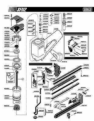 nail gun parts diagram