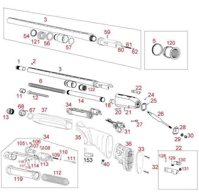 beretta 391 parts diagram