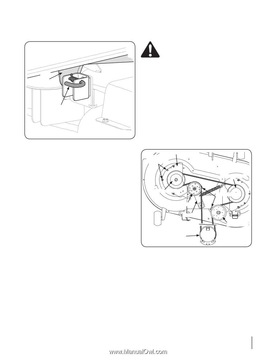 cub cadet lt1042 deck parts diagram