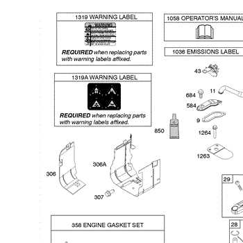 briggs and stratton 31c707 parts diagram