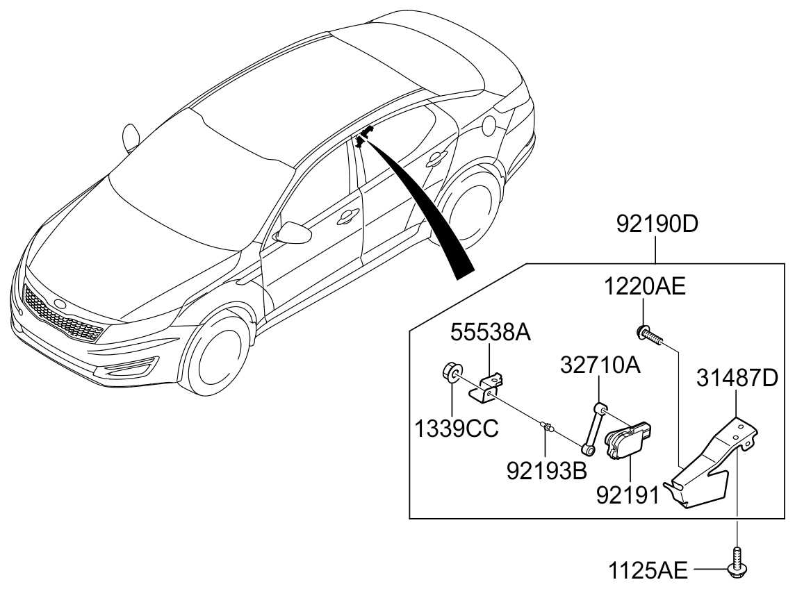 2013 kia optima parts diagram