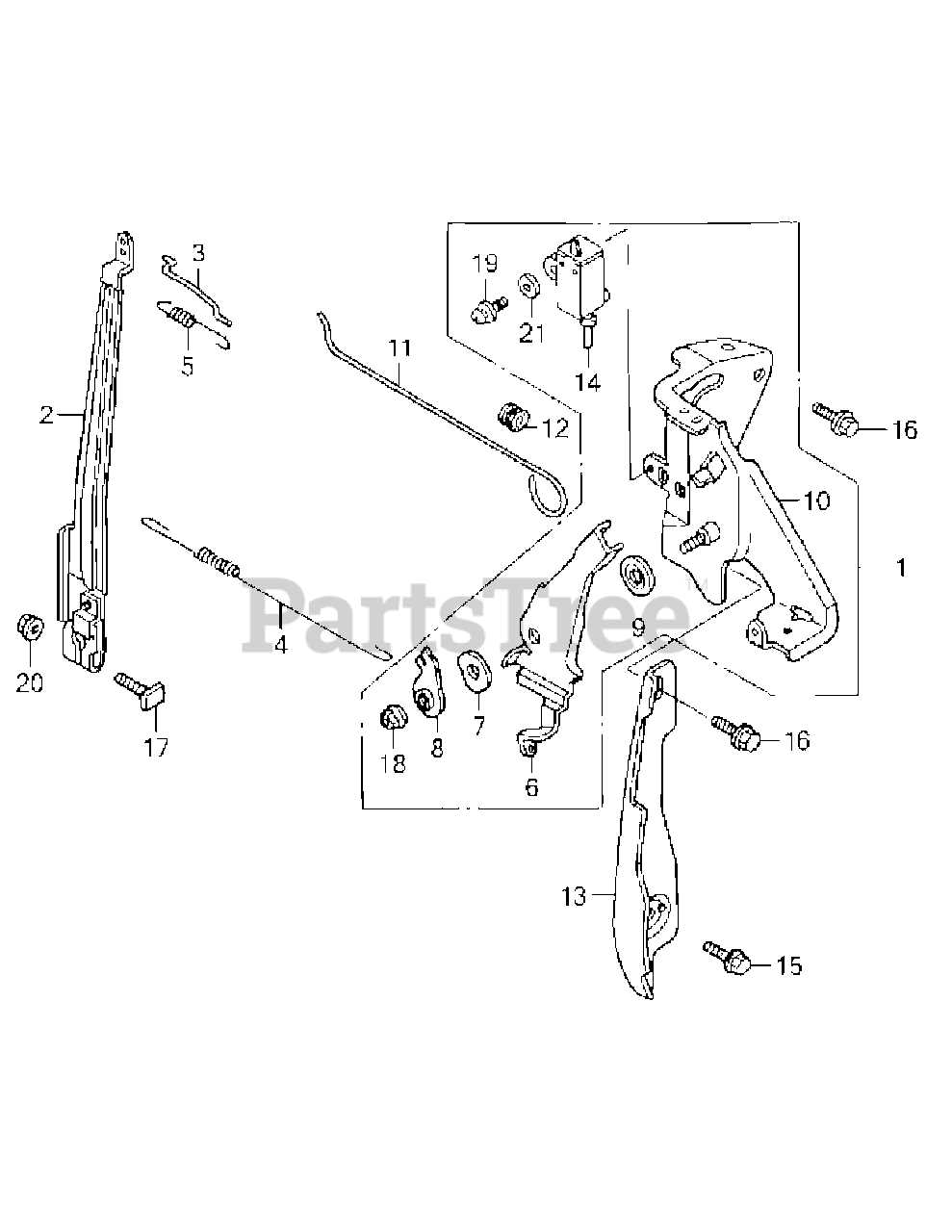 cub cadet rt 65 tiller parts diagram