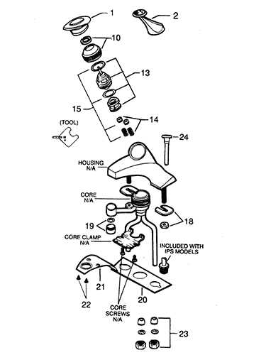 faucet parts diagram