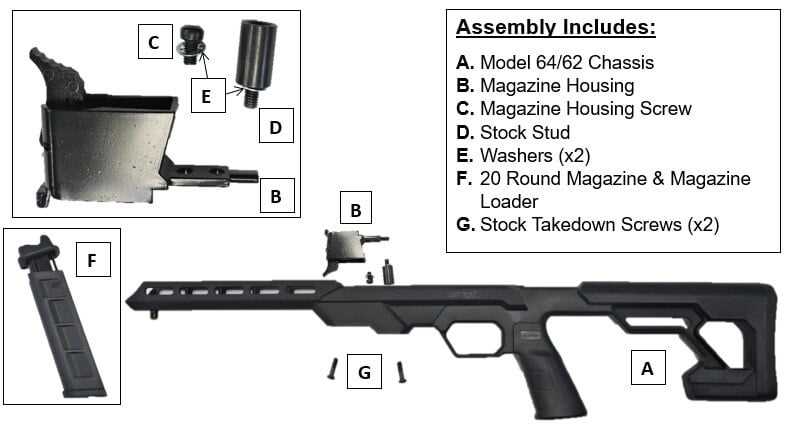 22 rifle savage arms parts diagram