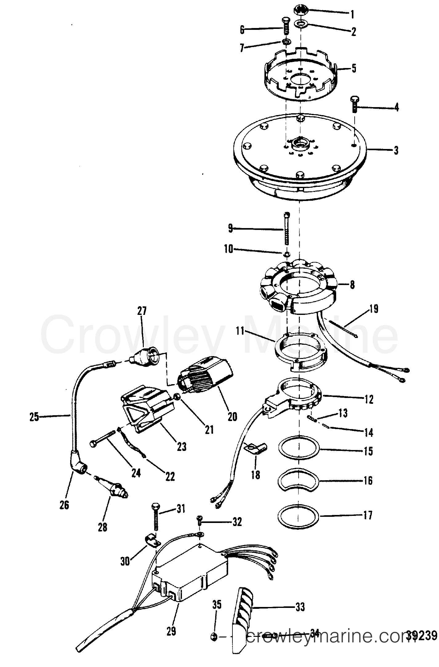 40 hp mercury outboard parts diagram