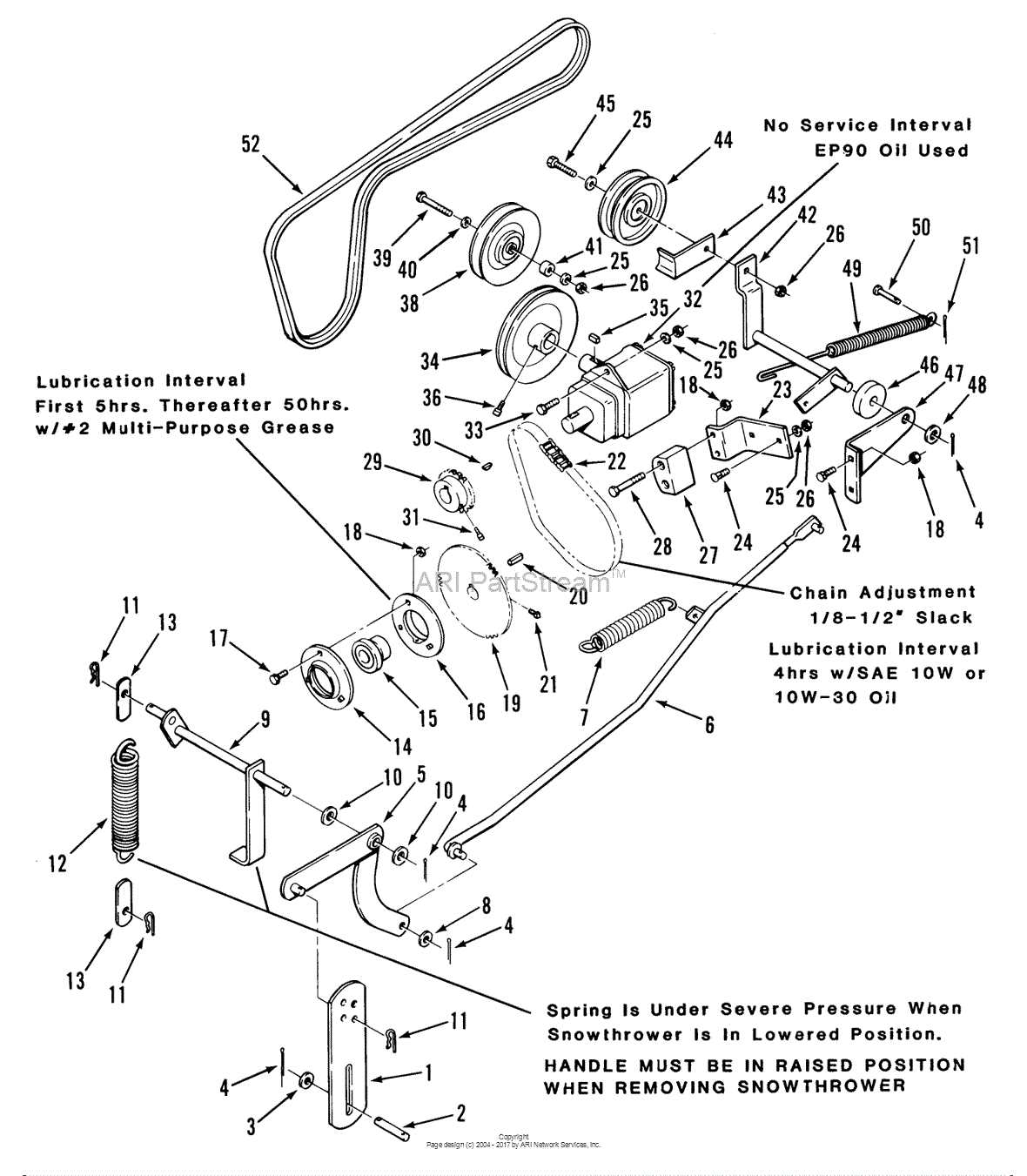 44 inch john deere 44 snowblower parts diagram