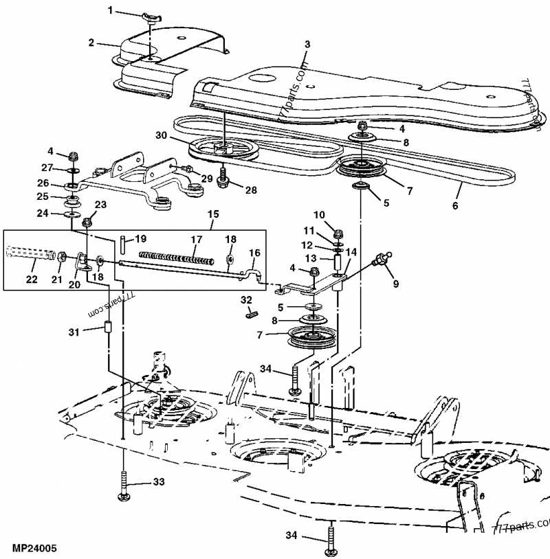 54 inch john deere 54 mower deck parts diagram