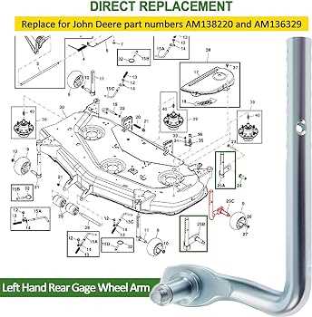 54 inch john deere 54 mower deck parts diagram