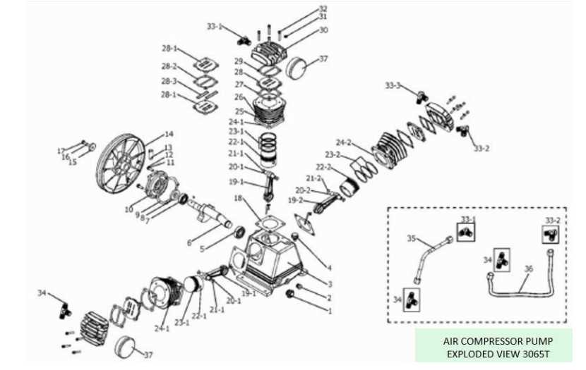 air compressor parts diagram