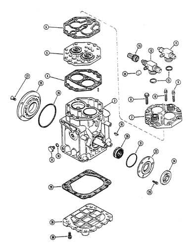 air conditioner compressor parts diagram