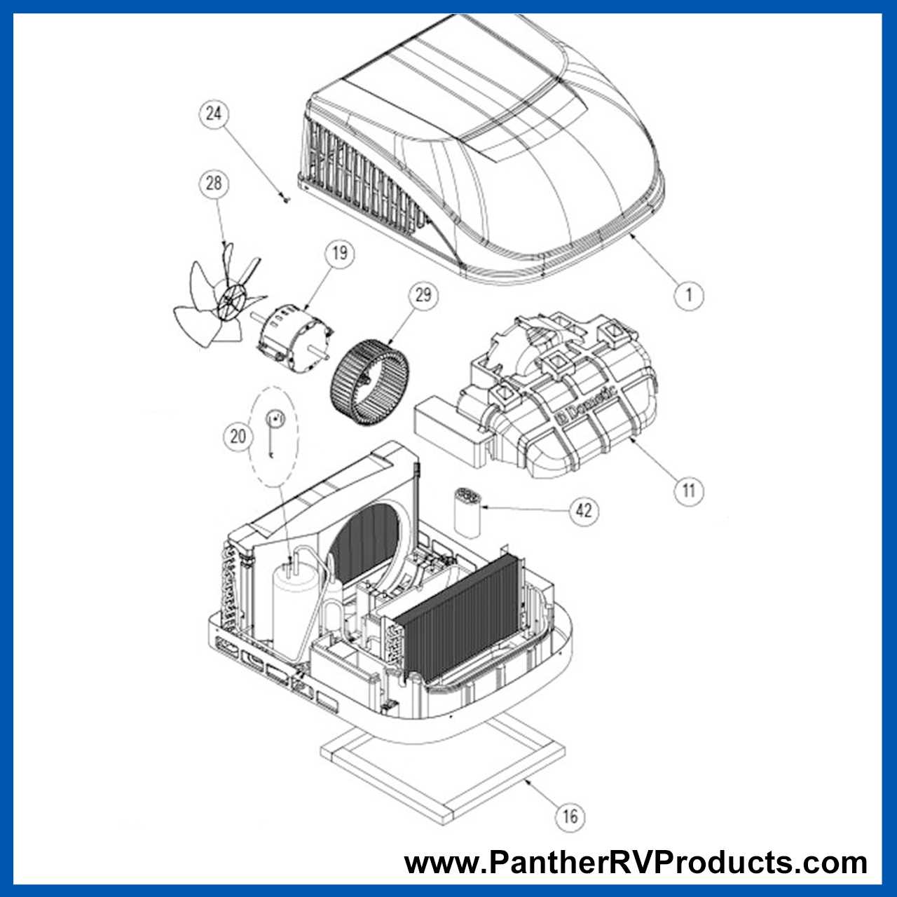 air handler parts diagram