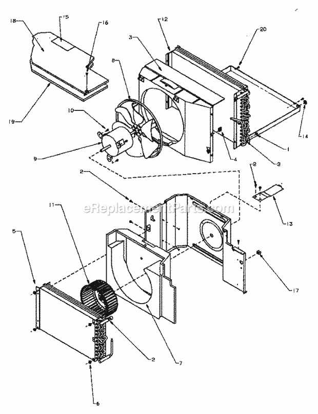 amana air conditioner parts diagram