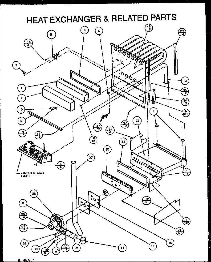 amana furnace parts diagram