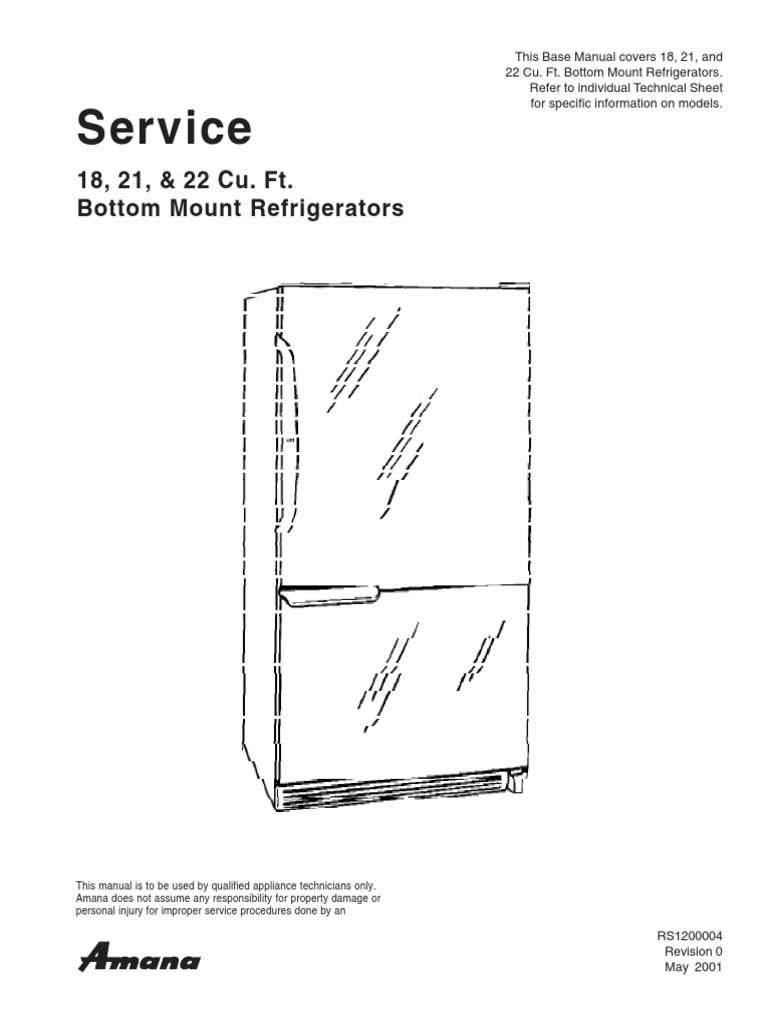 amana refrigerator parts diagram