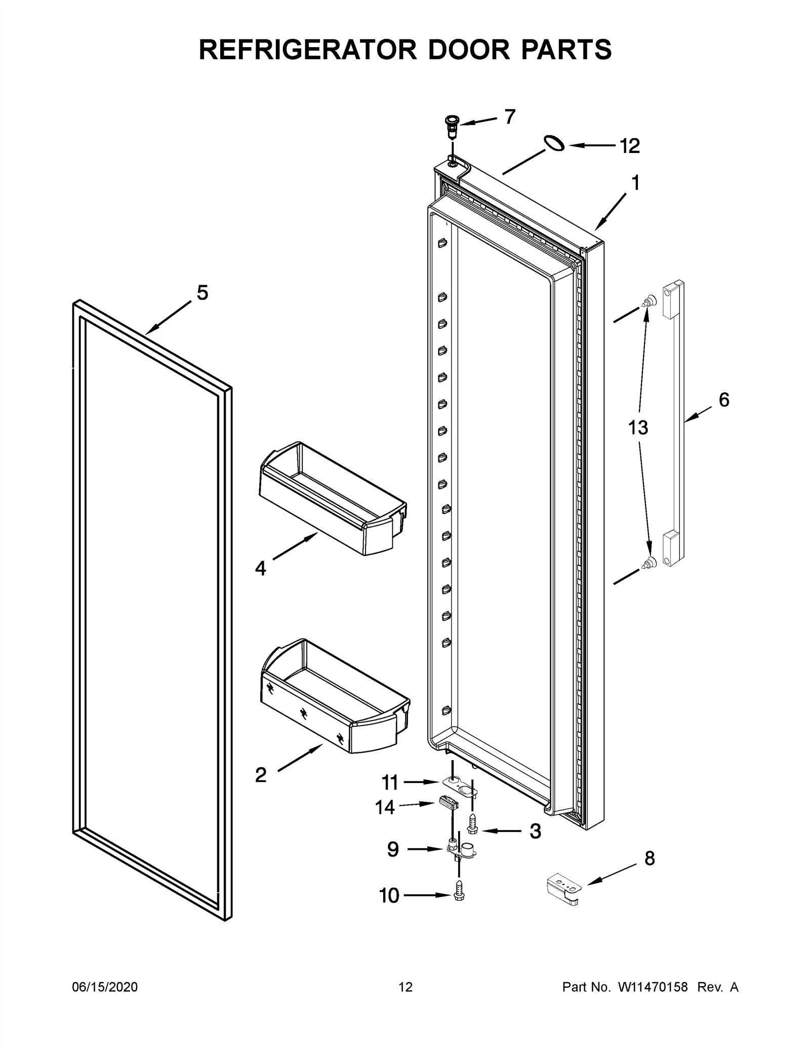 amana refrigerator parts diagram