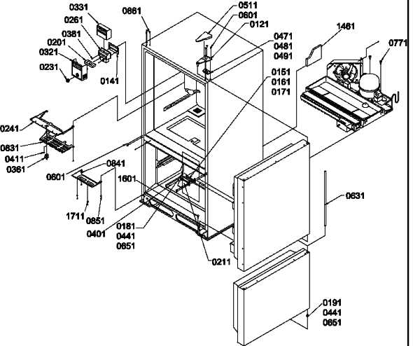 amana refrigerator parts diagram