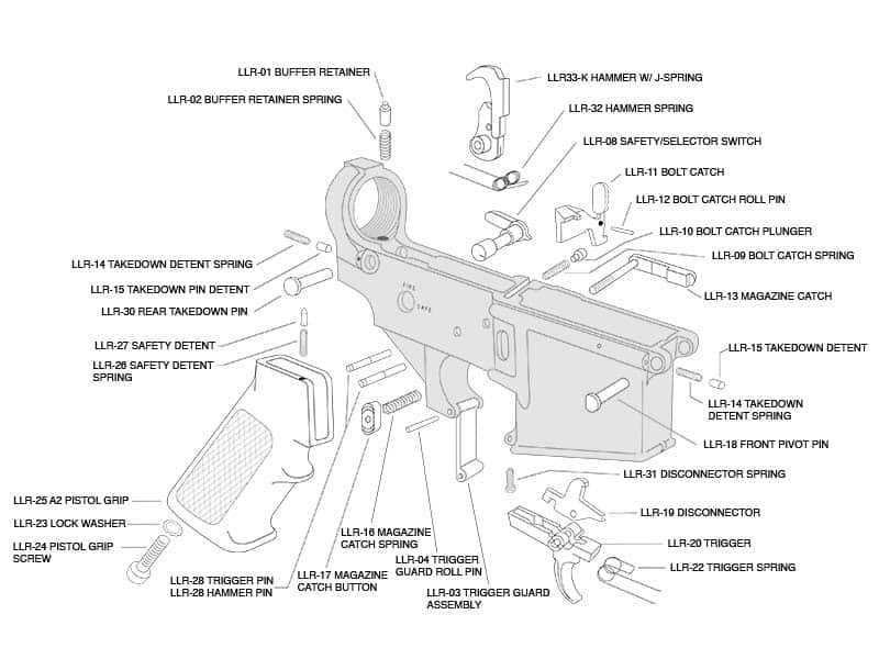 ar lower parts diagram