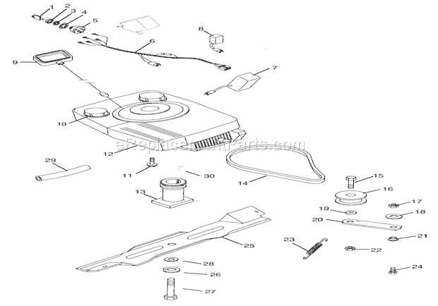 ariens mower parts diagrams