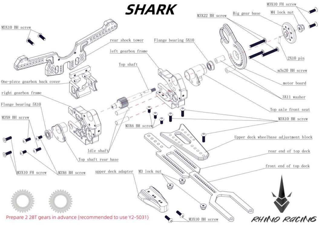 arrma kraton 6s parts diagram