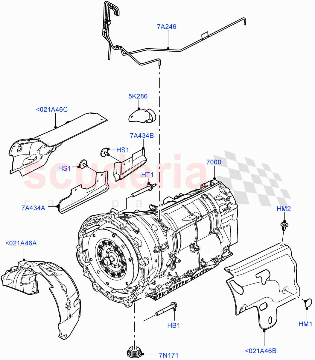 auto transmission parts diagram