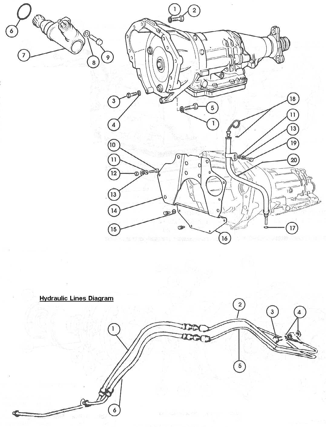 auto transmission parts diagram