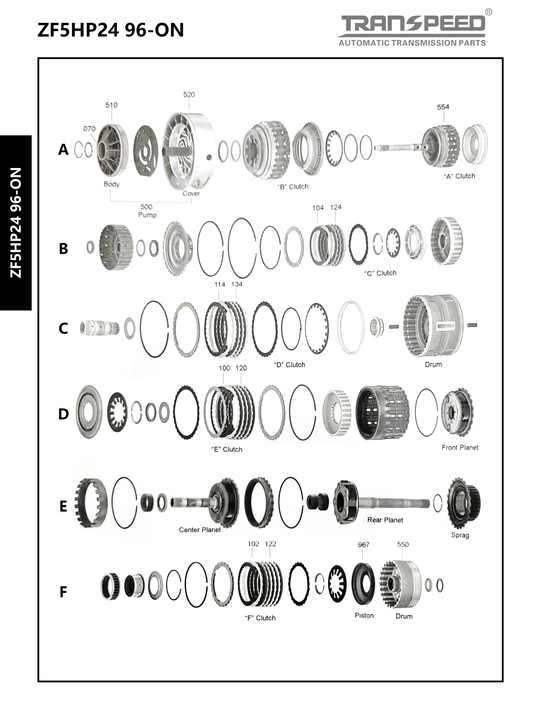 automatic transmission parts diagram