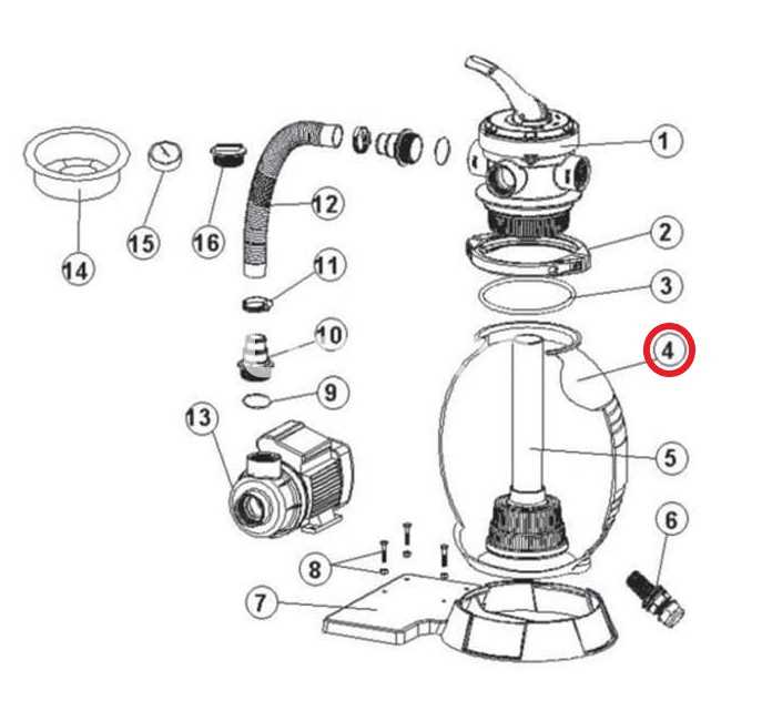 bestway pool pump parts diagram