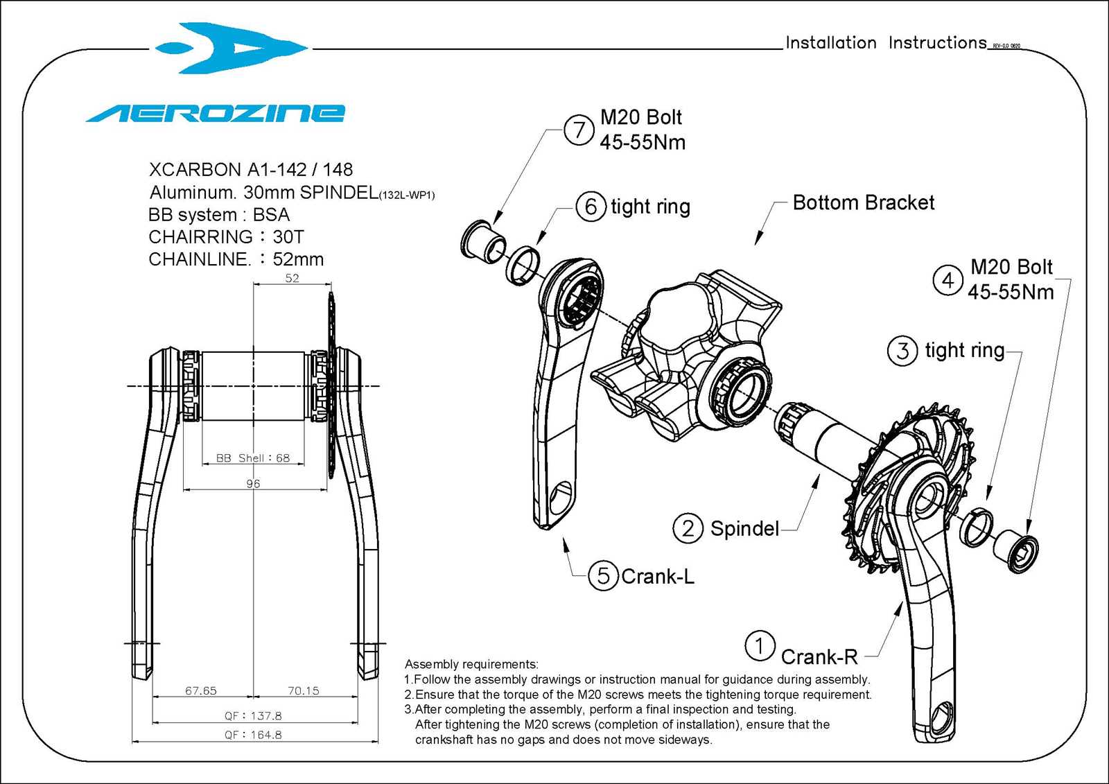 bicycle crankset parts diagram