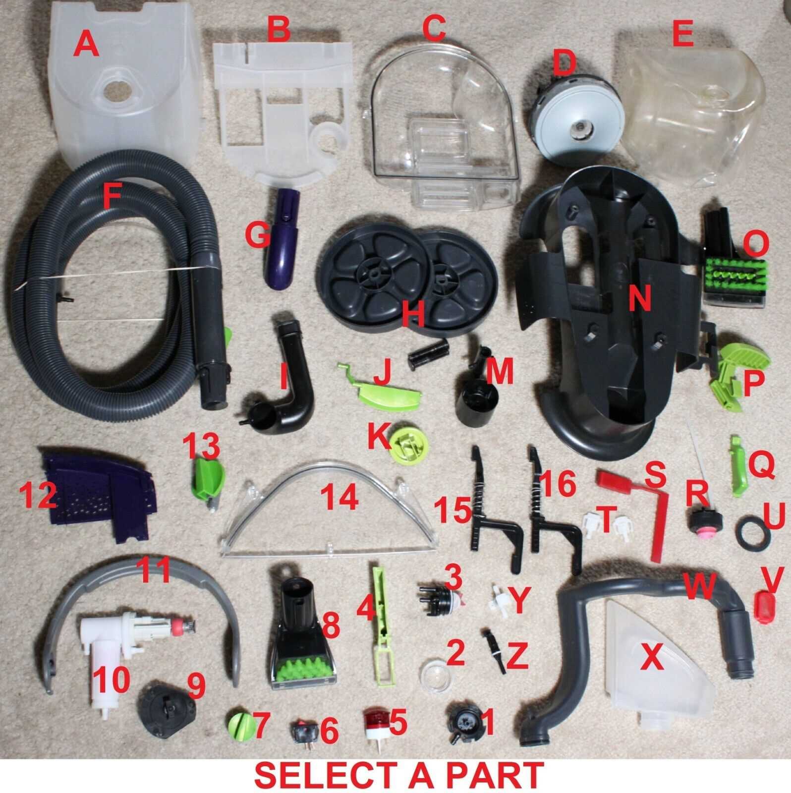 bissell proheat pet parts diagram