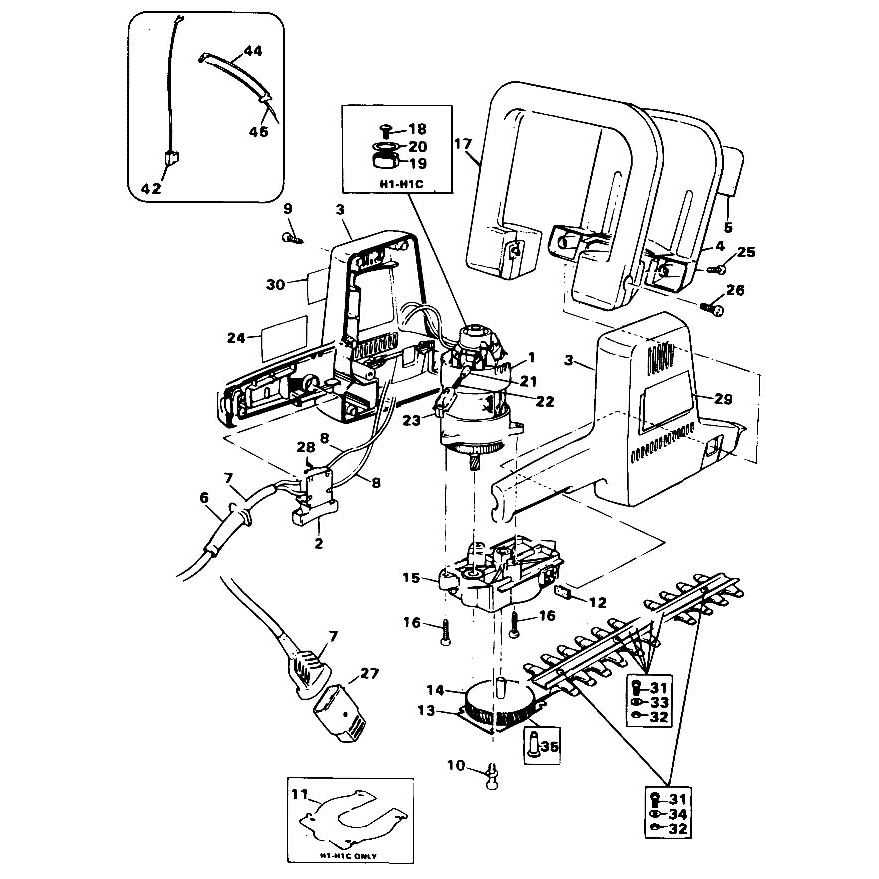 black and decker grass hog parts diagram