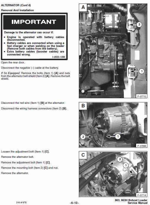 bobcat 863 parts diagram