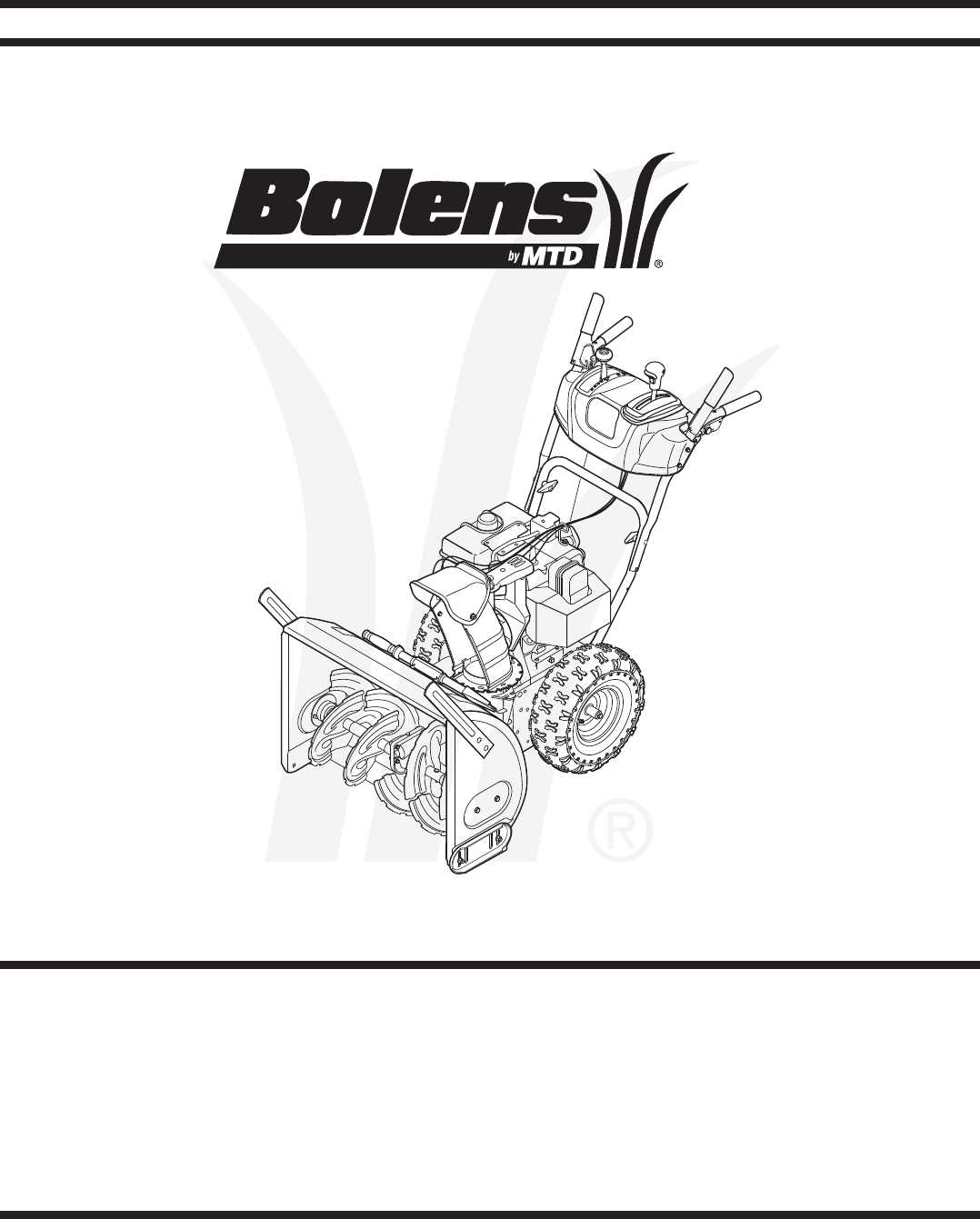 bolens snowblower parts diagram