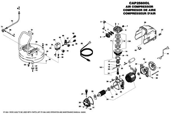 bostitch air compressor parts diagram