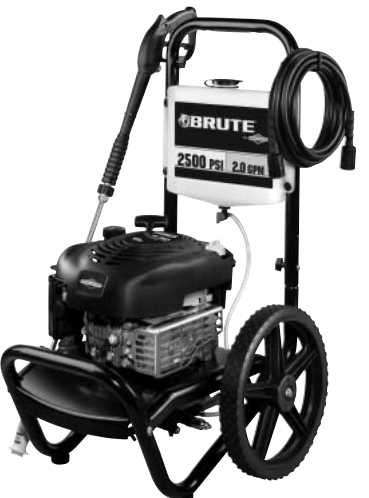 brute pressure washer parts diagram