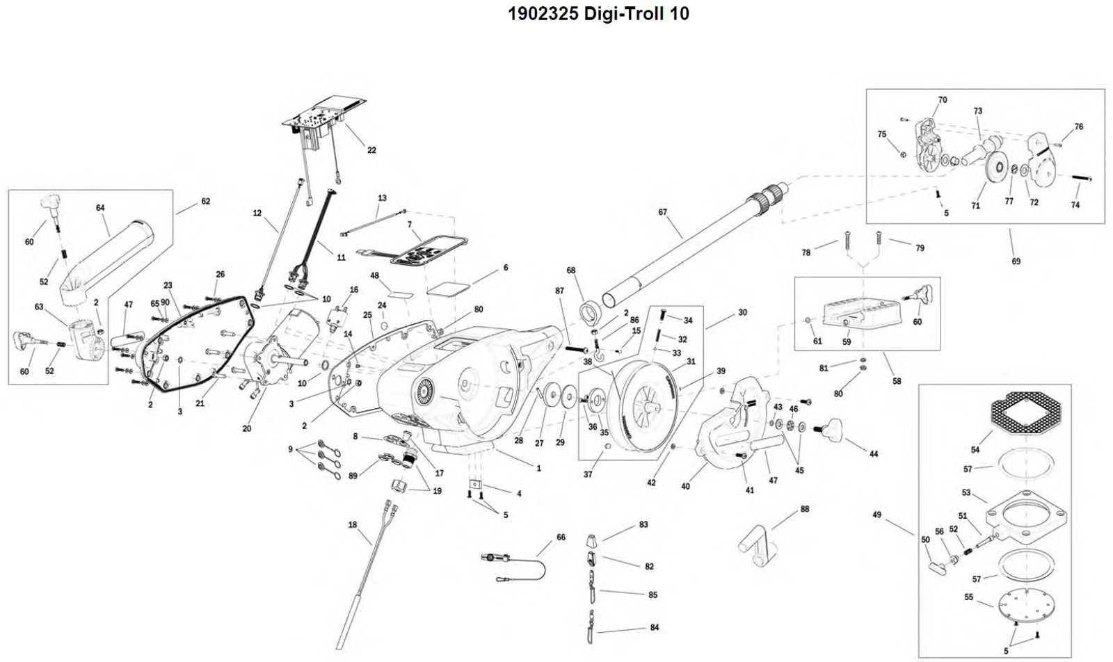 cannon downrigger parts diagram