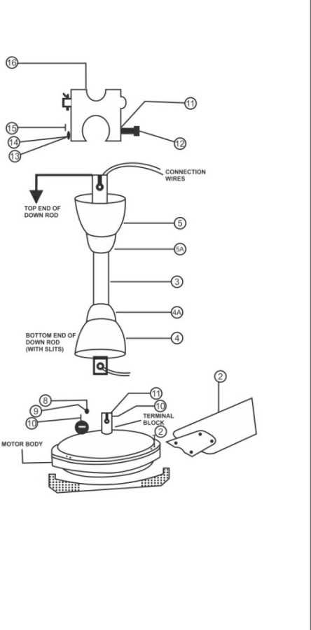 casablanca fan parts diagram