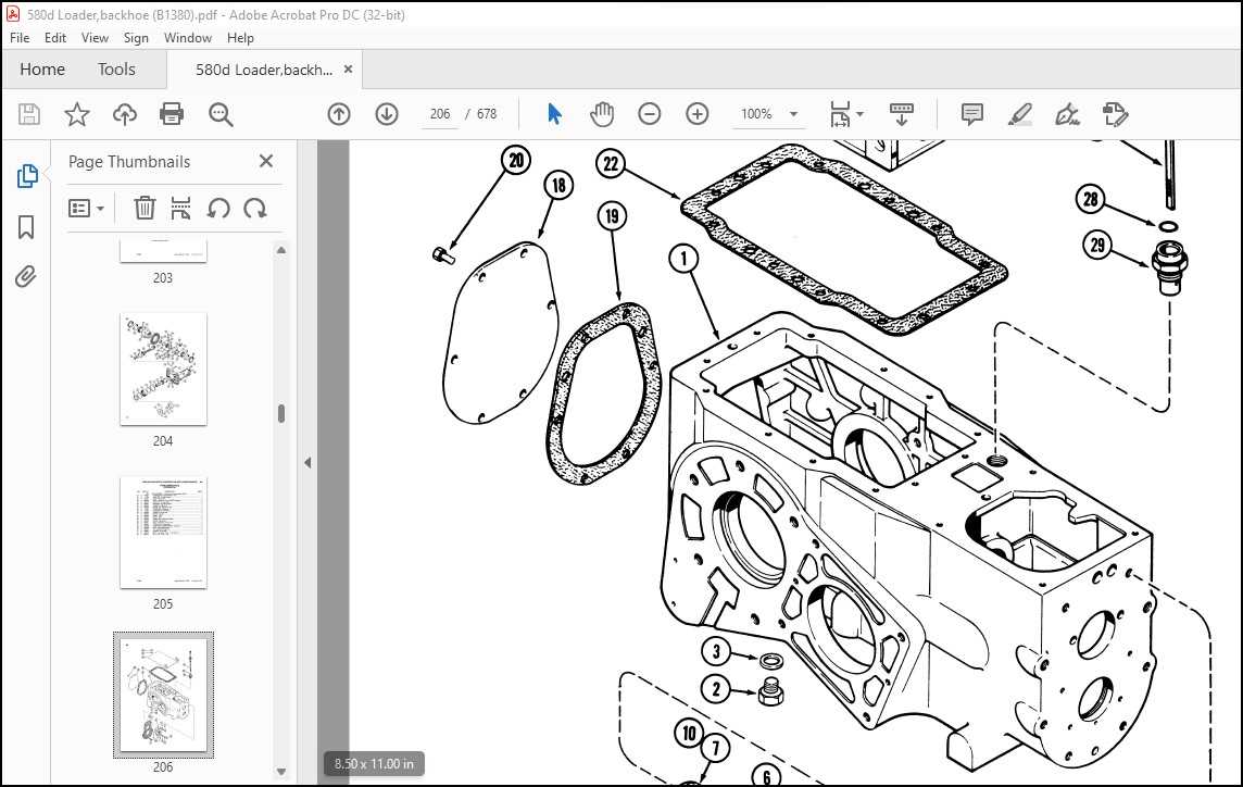 case 580d parts diagram