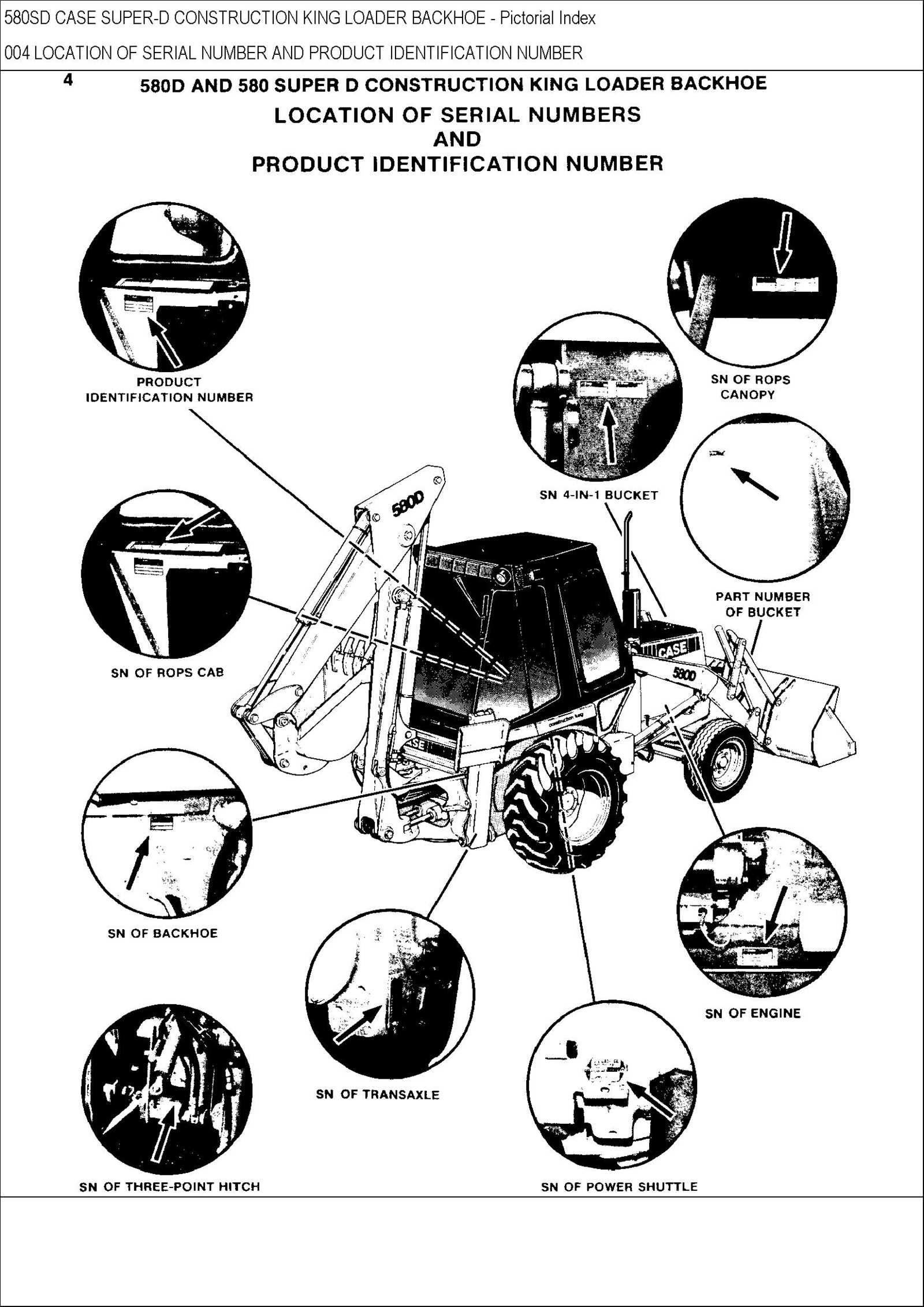 case backhoe parts diagram