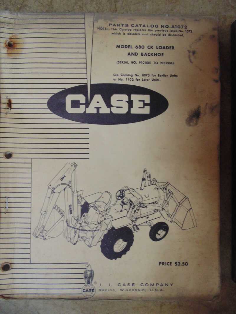 case backhoe parts diagram