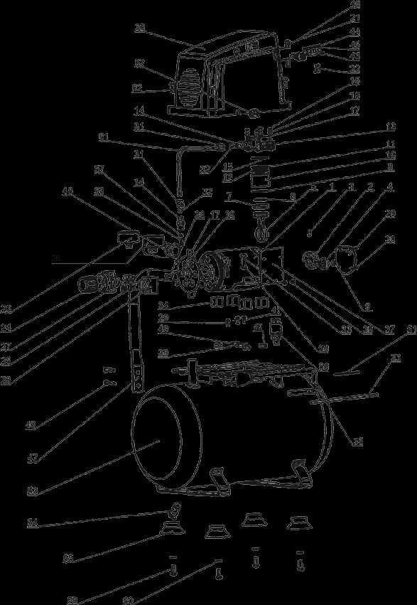 central pneumatic air compressor parts diagram