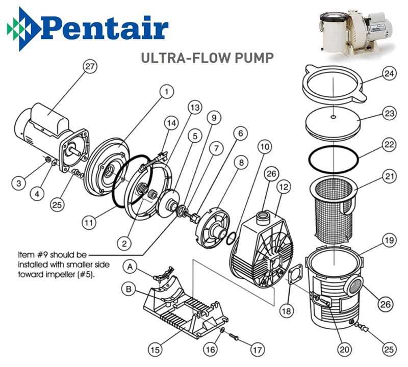 century pool pump parts diagram