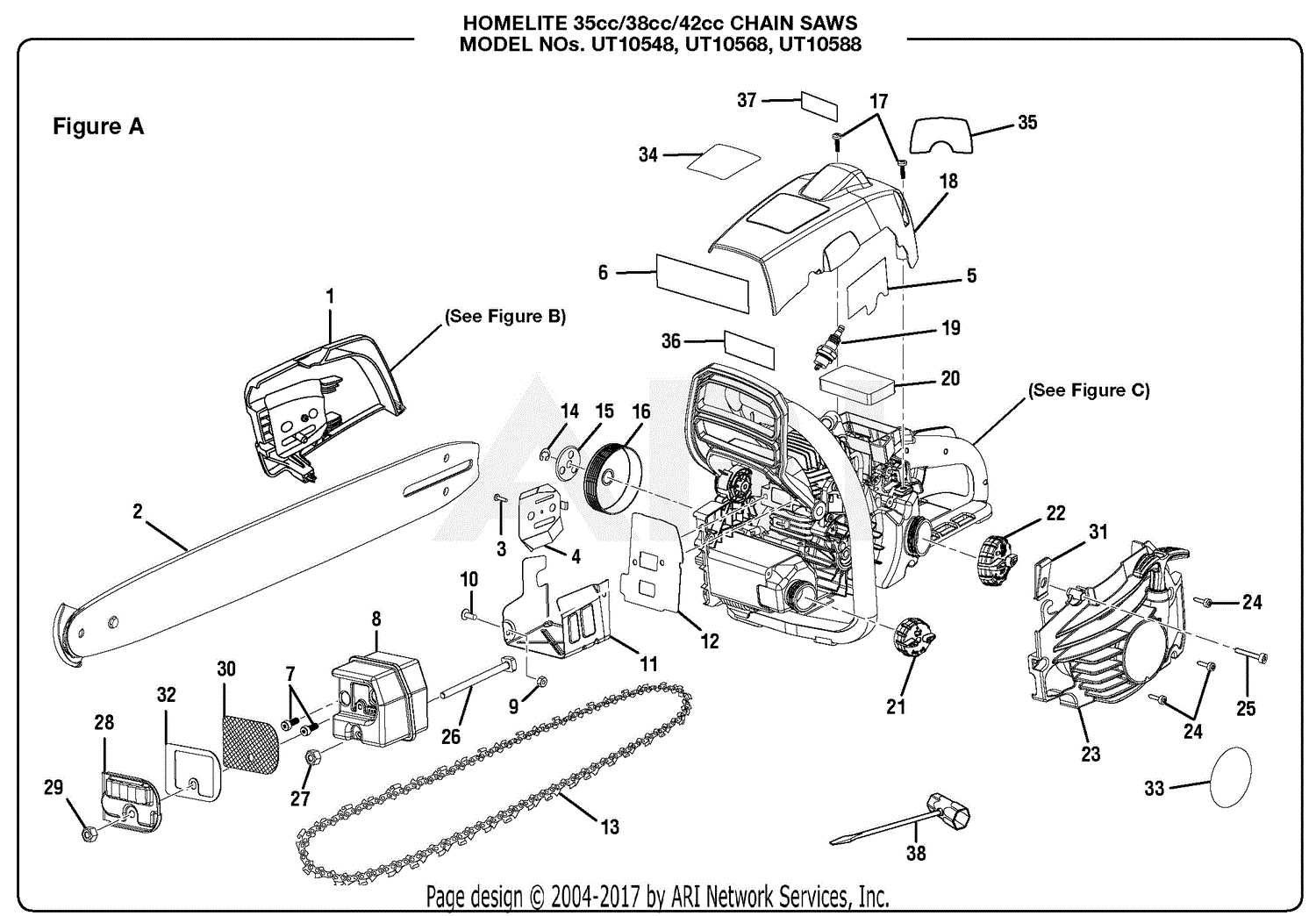 chainsaw chain parts diagram