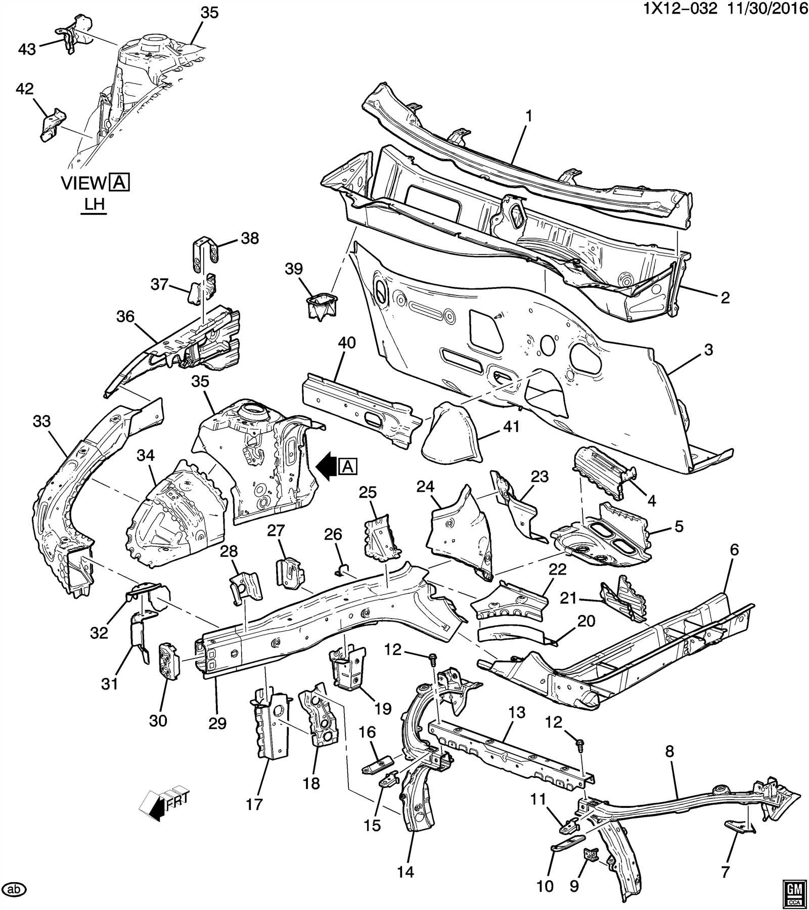 chevy equinox body parts diagram