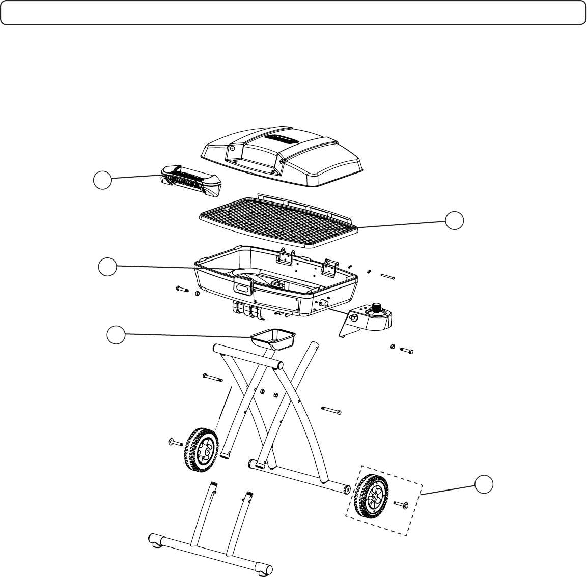 coleman roadtrip grill parts diagram