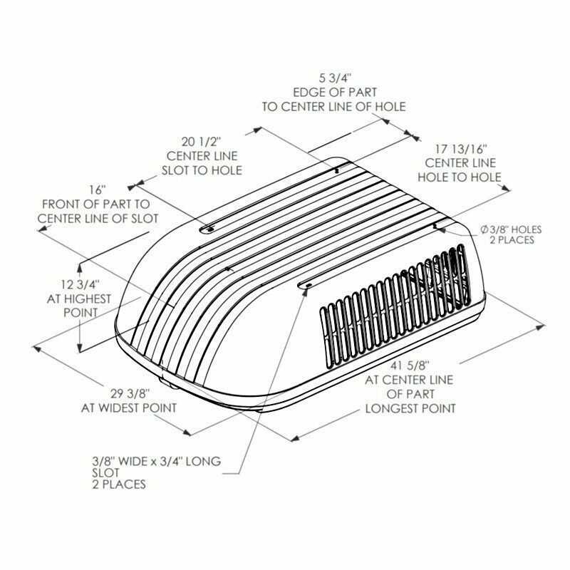 coleman rv ac parts diagram