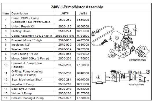 coleman spa parts diagram