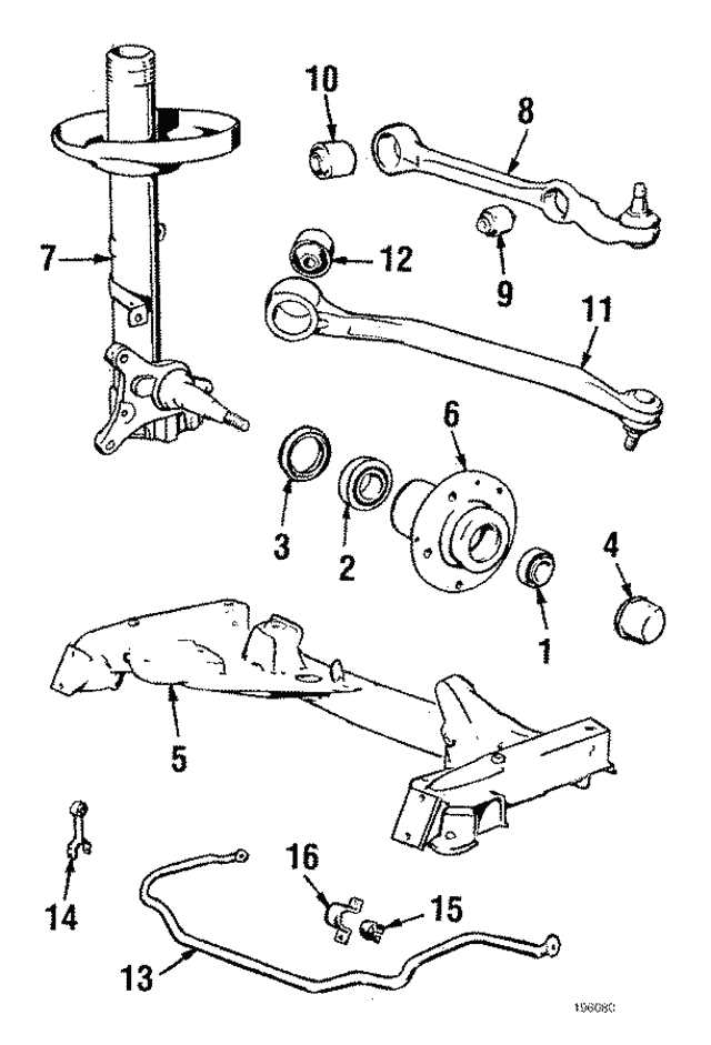 control arm parts diagram