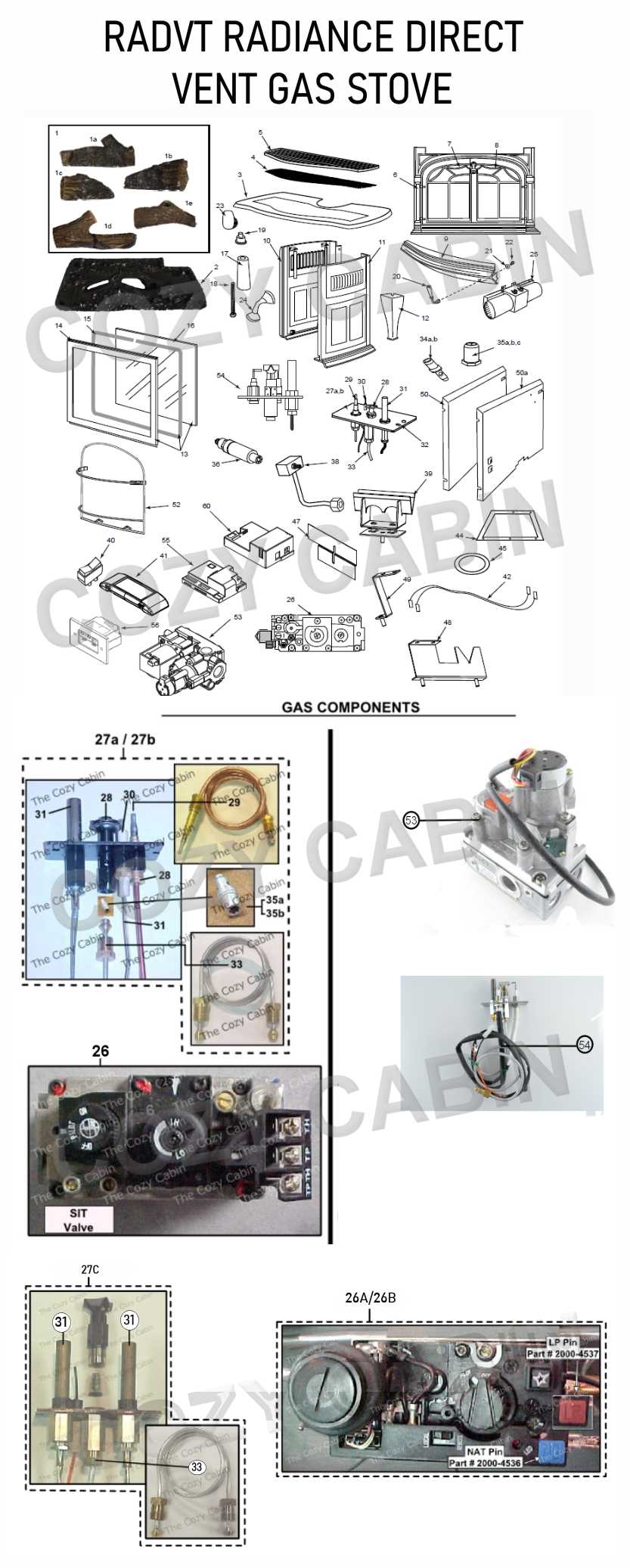 cozy wall heater parts diagram