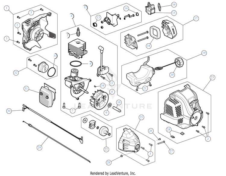 craftsman 25cc weed wacker parts diagram